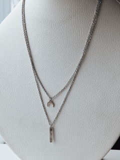 Collar doble Palito Luna