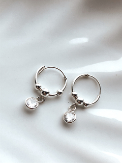 Argollitas Bolitas y Cubic colgante 213 - comprar online