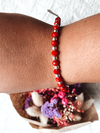 Pulsera roja con bolitas - comprar online