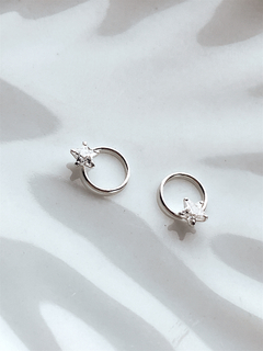 Argollitas cubic estrellitas 258 - comprar online