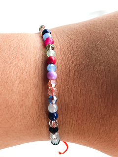Pulsera roja multicolor - comprar online
