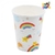 VASO DE POLIPAPEL *NUBE Y ARCO IRIS* x 6 unidades