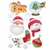 DECORACION PARA VIDRIOS NAVIDAD - Set x 2 planchas NA93