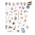 STICKERS SURTIDOS VERANO x 40 stickers