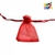 BOLSA DE ORGANZA ROJA 7x9cm x12un.