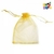 BOLSA DE ORGANZA DORADA 15x20cm x12un.