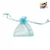 BOLSA DE ORGANZA CELESTE 7x9cm x12un.