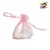 BOLSA DE ORGANZA ROSA 7x9cm x12un.