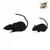 SET RATAS NEGRAS x 2 unidades 6x15x5cm + 4,5x10x4cm - comprar online