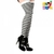 MEDIAS BUCANERAS RAYADAS NEGRAS Y BLANCAS 68cm - comprar online
