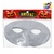 ANTIFAZ GLITTER PLATEADO x 6 un.