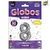 GLOBO METALIZADO CHICO PLATEADO 8 x 10un + 10 boquillas para inflar - comprar online