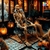 ANIMATRONIC ESQUELETO EN MECEDORA - comprar online