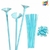 PALITO PARA GLOBOS CON SOPORTE x 42cm - Bolsa x 25un. CELESTE - comprar online
