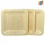 PLATO DE MADERA CUADRADO 21cm x 12un - comprar online