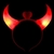 VINCHA CUERNOS DIABLITA LUMINOSO LED