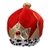 GORRO REY ROJO Y DORADO CON GEMA