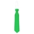 CORBATA PLASTICA NEON FLUO VERDE
