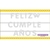 BANNER FELIZ CUMPLEAÑOS PLATEADO GLITTER 160 Cm
