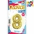 GLOBO METALIZADO CHICO - DORADO N.8 - comprar online