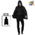 CAPA DISFRAZ NEGRA CON CAPUCHA 80cm AC709