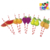 SORBETES DE POLIPAPEL DECORADO FRUTAS x 10 unidades