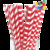 SORBETES DE POLIPAPEL ROJOS y BLANCOS x 24 unidades