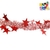 BOA NAVIDEÑA BICOLOR ROJA CON ESTRELLAS 180 cm