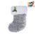 DECO BOTA SANTA PLATEADA 33CM