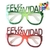 LENTES DE PAPEL FELIZ NAVIDAD x 4 unidades
