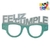 LENTES DE PAPEL FELIZ CUMPLE GLITTER UV x 6 unidades