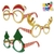 LENTES DE PAPEL NAVIDEÑOS x 6 unidades (3 modelos surtidos)