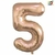 GLOBO METALIZADO CHICO CHAMPAGNE GOLD 5 - comprar online
