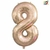 GLOBO METALIZADO CHICO CHAMPAGNE GOLD 8 - comprar online