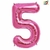 GLOBO METALIZADO CHICO ROSA 5 - comprar online