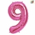 GLOBO METALIZADO CHICO ROSA 9 - comprar online
