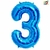 GLOBO METALIZADO CHICO CELESTE 3 - comprar online