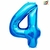 GLOBO METALIZADO CHICO CELESTE 4 - comprar online