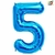 GLOBO METALIZADO CHICO CELESTE 5 - comprar online