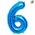 GLOBO METALIZADO CHICO CELESTE 6 - comprar online