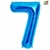 GLOBO METALIZADO CHICO CELESTE 7 - comprar online