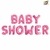 GLOBO METALIZADO SET ROSA BABY SHOWER 40cm - comprar online