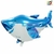 GLOBO METALIZADO FORMA TIBURON 65 x 96cm APTO HELIO - comprar online