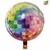 GLOBO METALIZADO FORMA BOLA DE ESPEJOS MULTICOLOR 45 x 51cm APTO HELIO