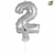 MINI GLOBO METALIZADO NUMERO 2 - comprar online