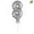 MINI GLOBO METALIZADO NUMERO 8 - comprar online