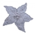 FLOR BLANCA CON GLITTER MEDIANA 16,5X16,5X8