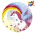 PLATO DE POLIPAPEL 17cm UNICORNIO SWEET x 6 un