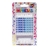 VELAS IMPRESAS BLANCAS C/ ESTRELLAS AZULES Y CELESTES - Blister x 8u