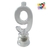 VELA NUMERO LUMINOSO LED Nº 9 con 4 velitas